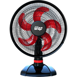 Ventilador 50 cm 5 Pás WAP Rajada Turbo W130 Mesa Vermelho