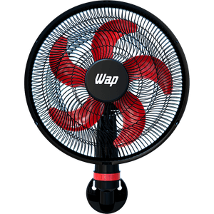 Ventilador 50 cm 5 Pás WAP Rajada Turbo W130 de Parede Vermelho