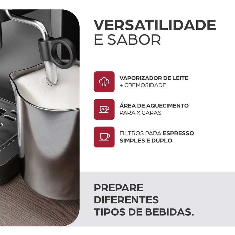 7899831337262 - 7899831337279 - WAP CAFETEIRA ESPRESSO DIGITAL WCM20 -20